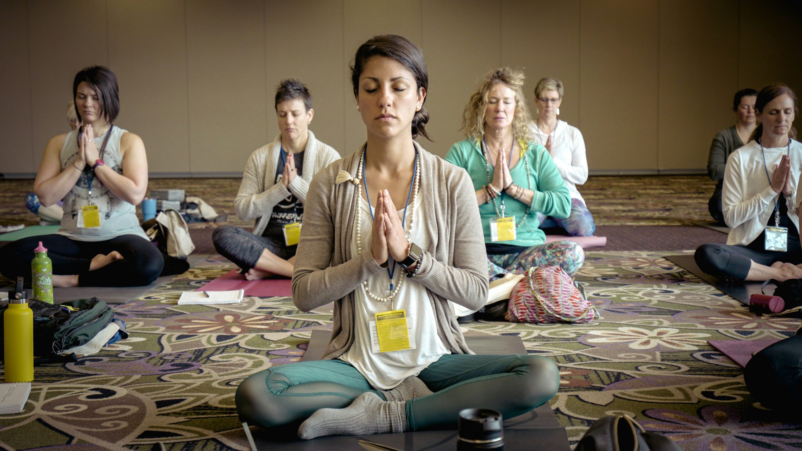Screenshot of calm meditation app interface highlighting categories
