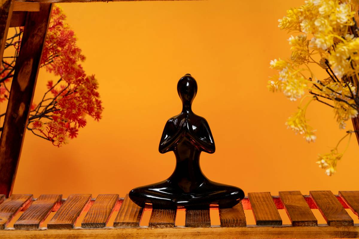 Someone smiling after finishing a Buddhify meditation session